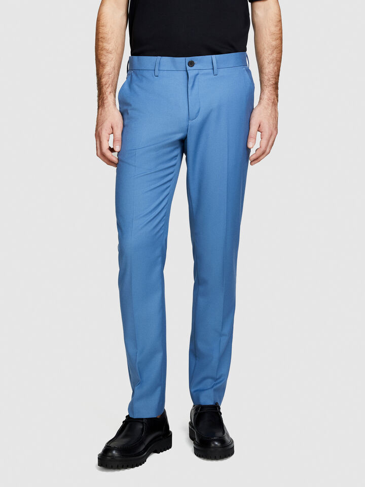 Formal trousers - men's slim fit trousers - Blue | Sisley image number 4